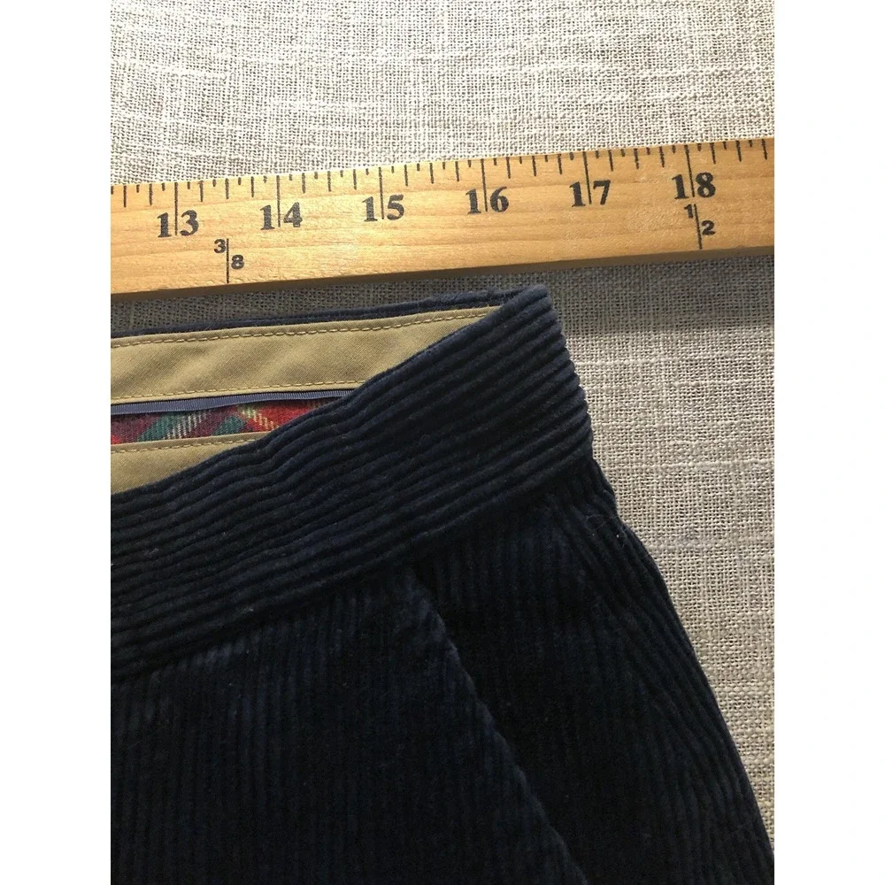 Ralph Lauren Pants 33x30 Blue Corduroy Preston Classic Fit Chino Career Casual